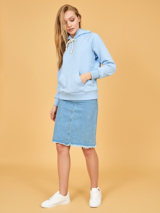 Худи женское оверсайз с карманом Лола