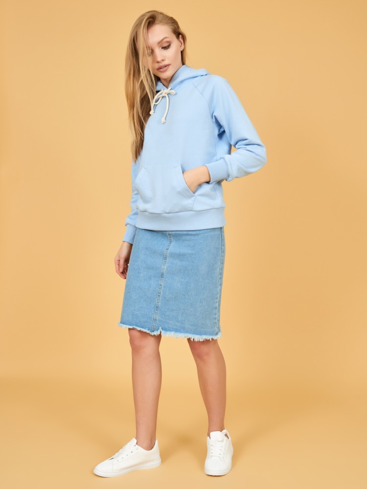 Худи женское оверсайз с карманом Лола