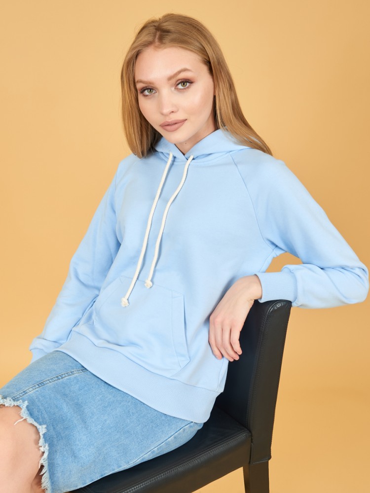 Худи женское оверсайз с карманом Лола