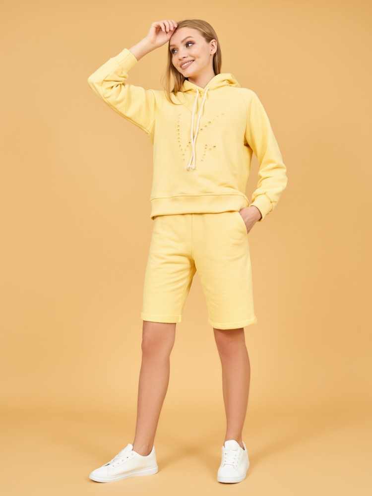 Костюм спортивный женский с шортами и худи Ханна D