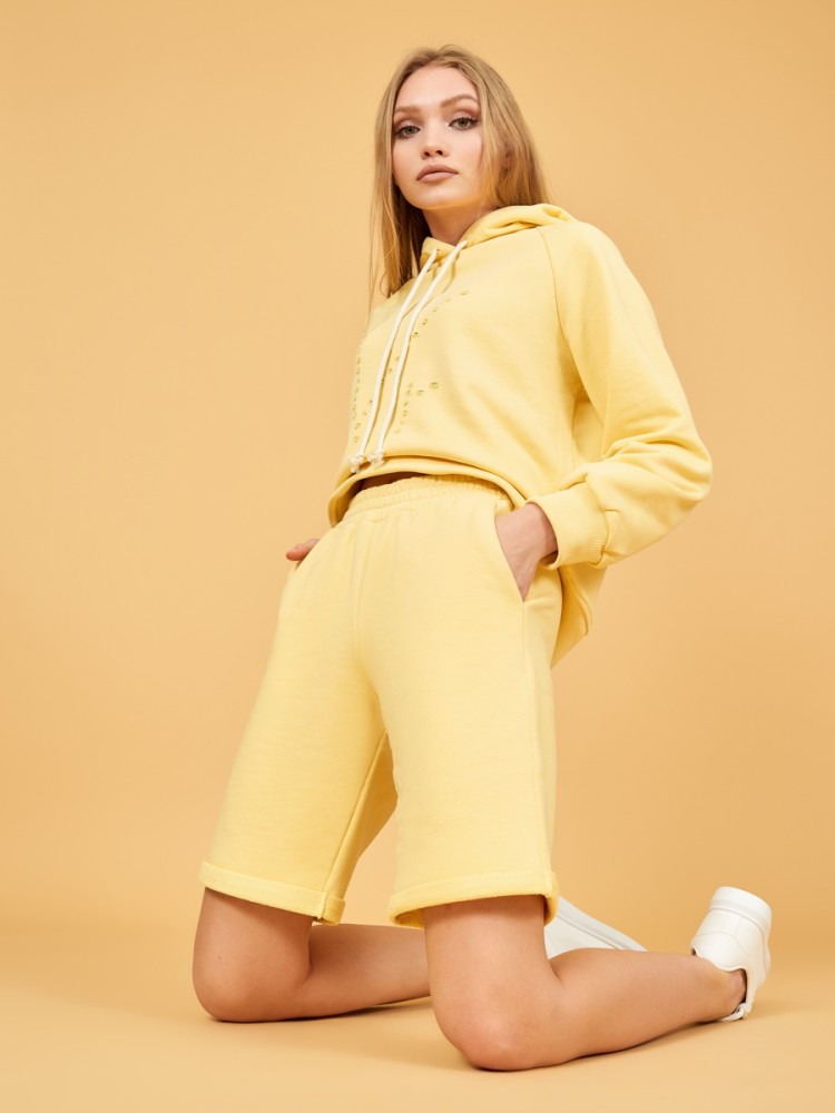 Костюм спортивный женский с шортами и худи Ханна D