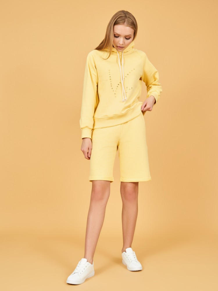 Костюм спортивный женский с шортами и худи Ханна D