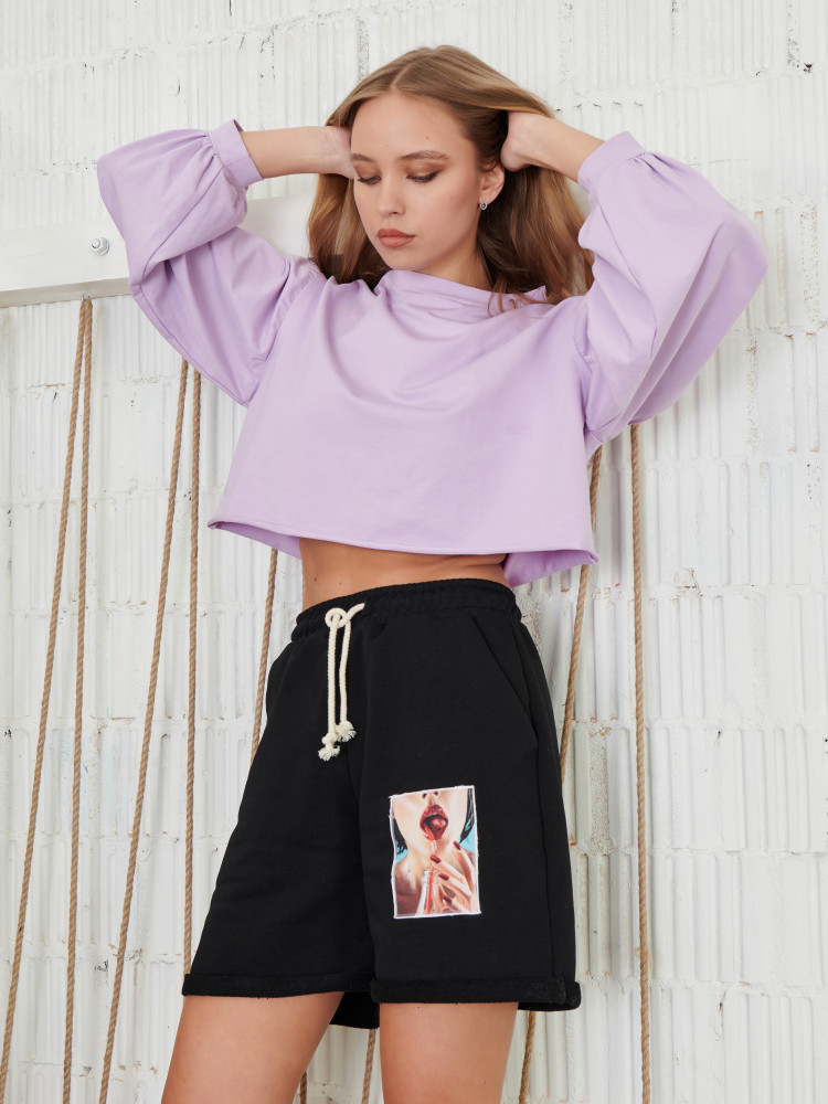 Шорты женские Лика спортивные летние,домашние трикотажные оверсайз