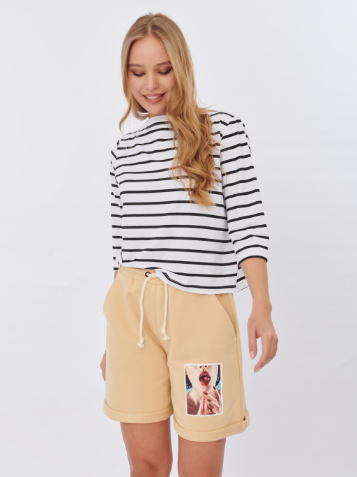 Шорты женские Лика спортивные летние,домашние трикотажные оверсайз