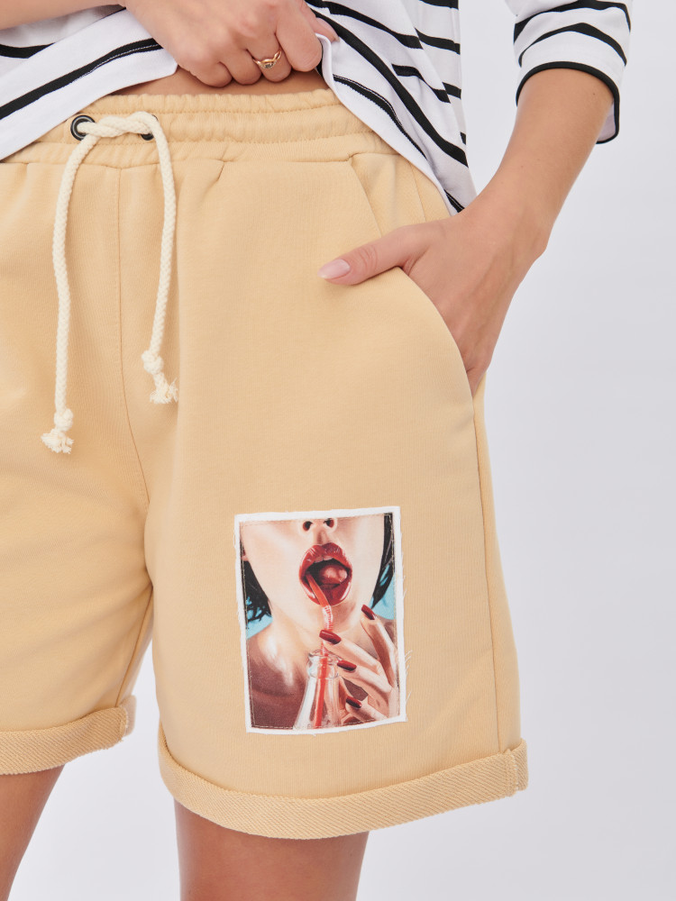 Шорты женские Лика спортивные летние,домашние трикотажные оверсайз