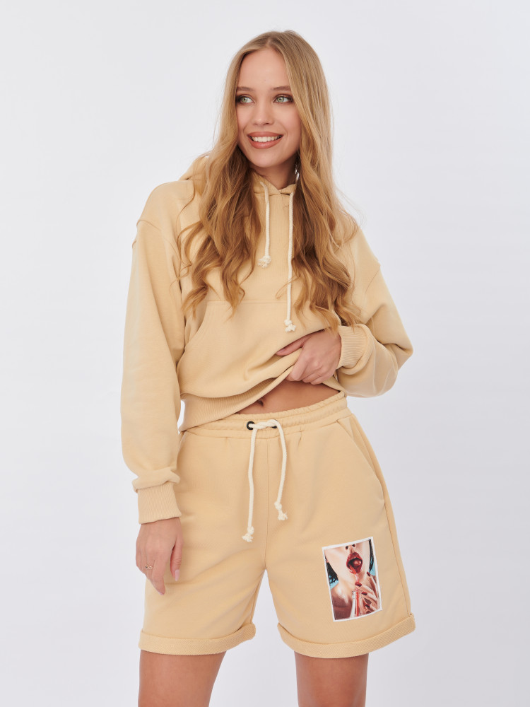 Шорты женские Лика спортивные летние,домашние трикотажные оверсайз