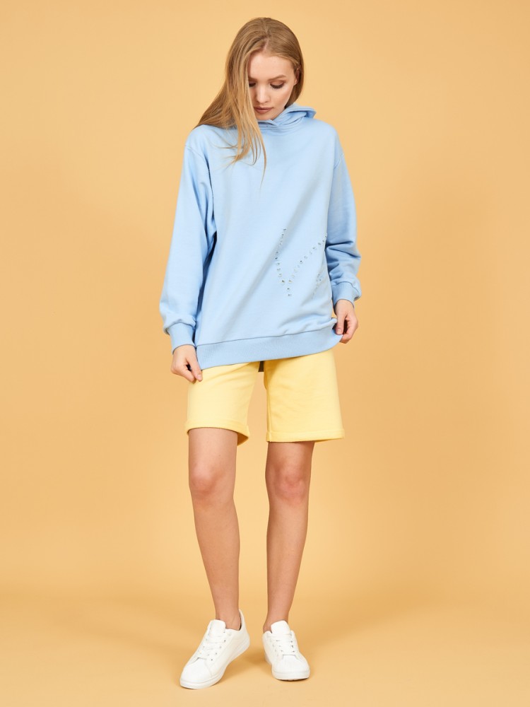 Костюм спортивный женский с шортами и худи Симпли D